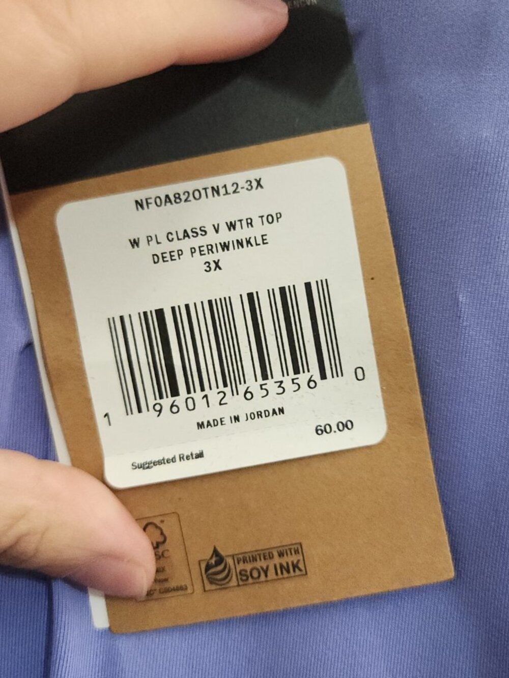 The North Face Women's Plus Size Periwinkle Long Sleeve Class V Top Size 3X NWT - Picture 13 of 16